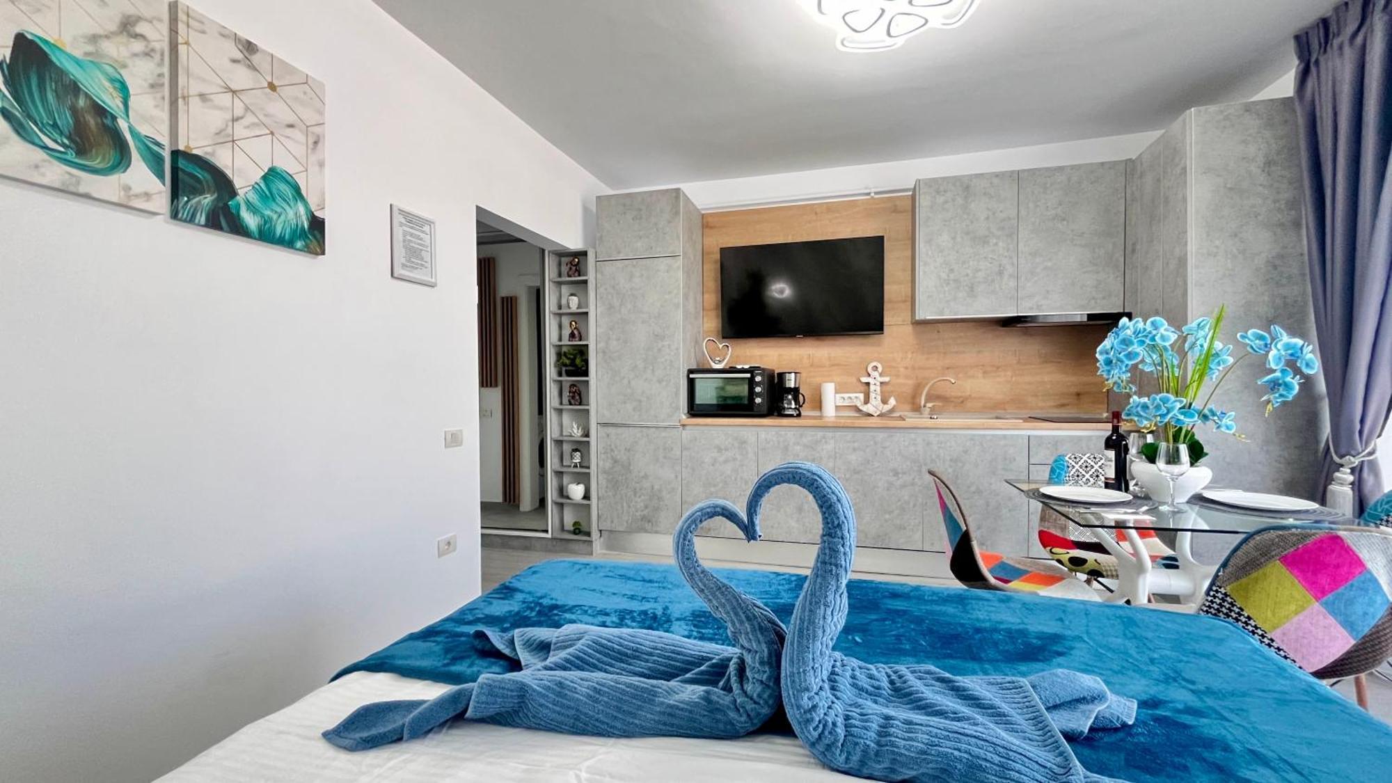 Cosmopolitan - Studio Pe Plaja Cu Vedere La Mare & Loc Parcare Gratis Нэводари Экстерьер фото